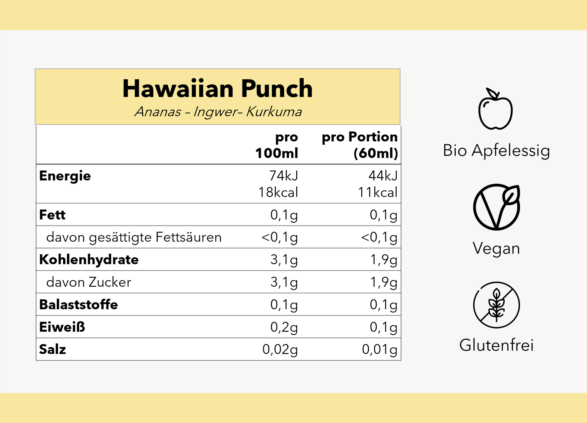 Aivee Apfelessig Shots: Hawaiian Punch für die Apfelessig Kur!